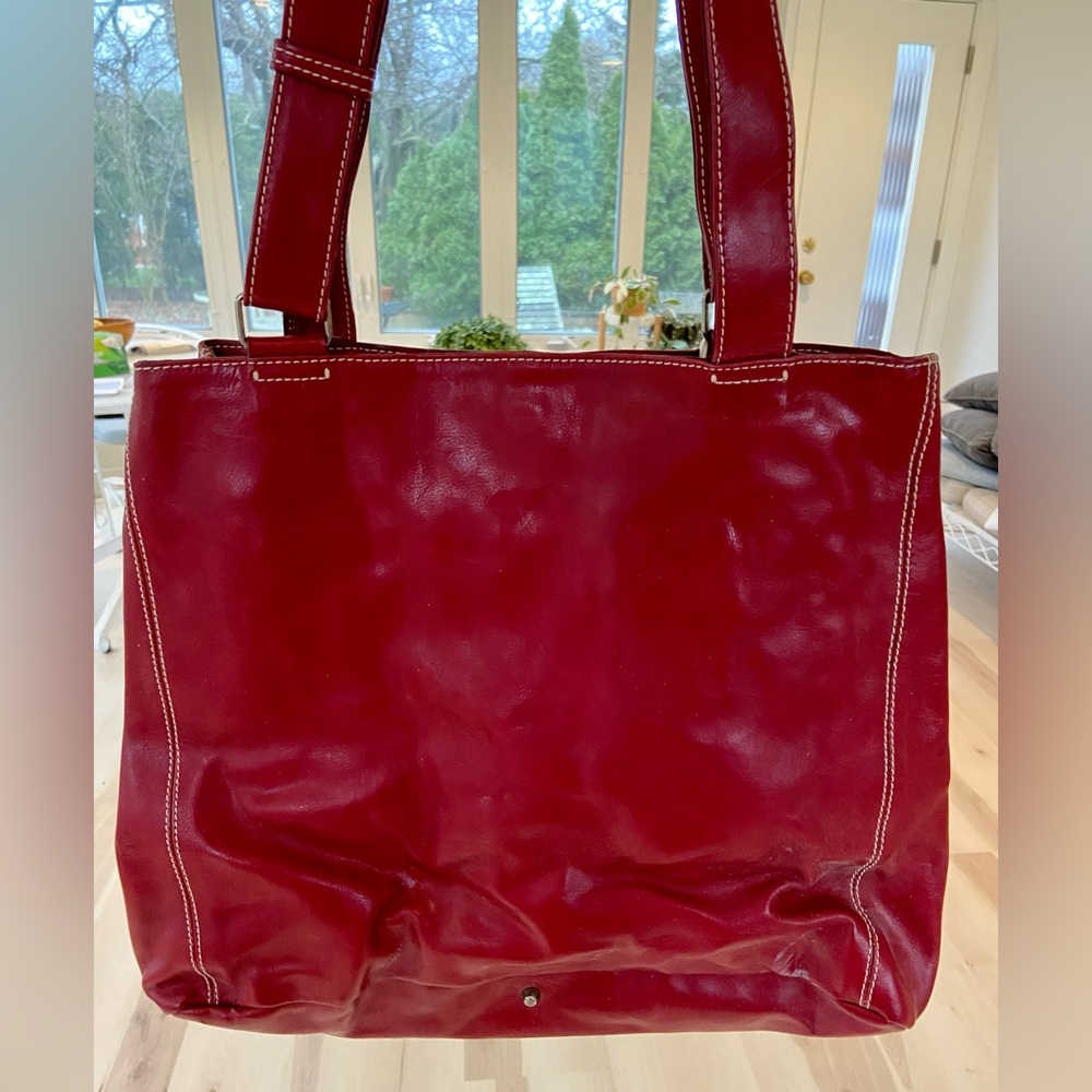 Price reduced! Francesco Biasio red leather bag. New/Unused